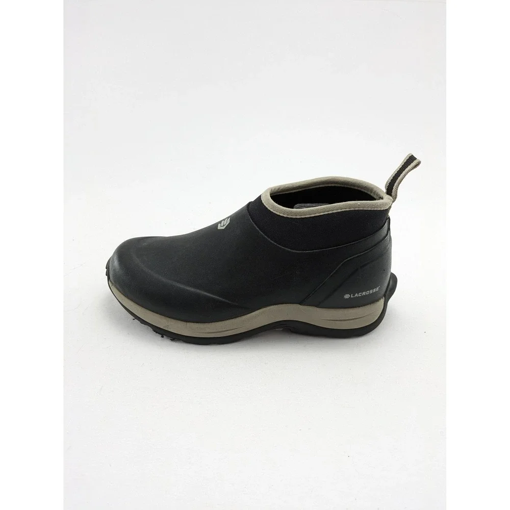 Womens LaCrosse Alpha Meadow 3.5in Black Rubber Work Shoes 656142 Size 7